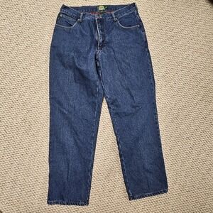 Vintage Y2K Cabela's Fleece Lined Jeans Womes Size 16 Denim Workwear Warm Pants